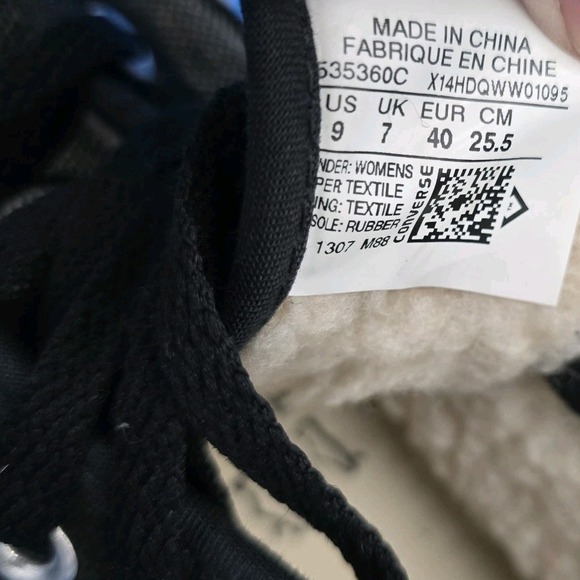 Converse (535360C) Chuck Taylor Elise Hi Sneakers Grey Faux Fur - US Size 9 EUC - Picture 8 of 9